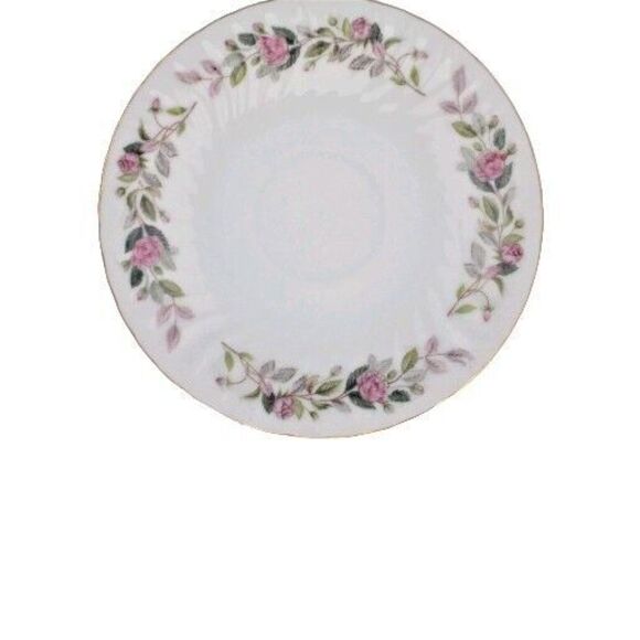 Vintage Creative Regency Rose  6" Saucers lot of 8 - Picture 7 of 11